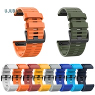 [ujuba]26mm Silicone Sports Watch Wrist Strap Band for Garmin Fenix 6X 5X 3 HR D2 Bravo