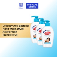 [Bundle of 3] Lifebuoy Anti-Bacterial Hand Wash 200ml