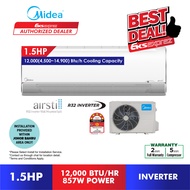 Midea Aircond Air Still R32 Premium Inverter Aircond MSFAAU-09CRFN8 (1HP) / MSFAAU-13CRFN8 (1.5HP) Air Conditioner / Penghawa Dingin