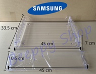 ถาดใต้ช่องฟรีซพร้อมฝาปิด ถาดใต้ช่องฟรีส Samsung รุ่น RT20HAR1/RT20F/RT22F/RT25F ถาดแช่เนื้อ ถาดใต้ช่