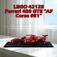 Lego Transparent Acrylic Display Box For Lego 42125 Ferrari 488 GTE “AF Corse #51” Popmart Labubu Zi