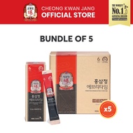 [Bundle of 5] Cheong Kwan Jang Korean Red Ginseng Extract Everytime (10ml x 30 sticks x 5 boxes)