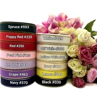 PER 1 YARD - 3.8 CM GROSGRAIN GOLD LIST RIBBON/ GG LIST RIBBON/ GG LIST/
