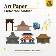 Art Paper Dowry Decoration | Art Paper Traditional House | Custom Dowry Decorations from Art Paper |