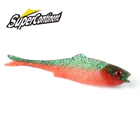2023 Supercontinent Filet Craw 5.5CM/6.8CM Pike Soft Plastic Lure Fishing Lures Fishing 3d eyes Soft