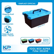 KIMPLAST Tool Box Alpha 7 Liter Black/ Tool Storage