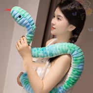 BLISS Snake Plush Toy, Sticking Tongue Colorful Boa Plush Doll, Kids Toy Coiled Soft Stuffed Animal 