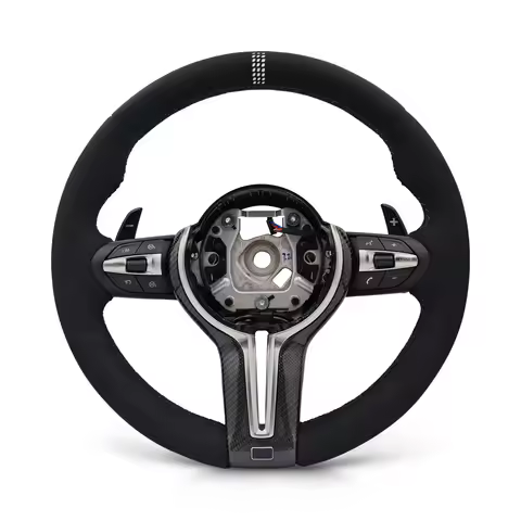 With Carbon Trim CS Style M Steering Wheel for BMW F01 F07 F10 F20 F21 F22 F25 F26 F30 F31 F32 F36 M