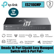 TP-Link Omada 10-Port Gigabit Easy Managed Switch with 8-Port PoE+ (ES210GMP)