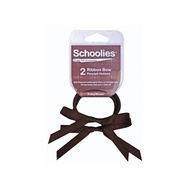 Schoolies Ribbon Bow 2pc Krazy Brown [SCH363]