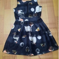 Dress with tab size L si 2hand bust 90cm waist 76cm dress length 87cm 45kg to 55kg depending on heig