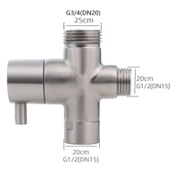 【A Simple】 SHUISHA SUS304 Stainless Steel G1/2 3/4 Shower Head Water Diverter Valve Showerhead Arm S