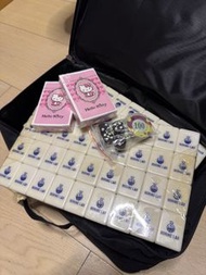 麻將套裝連籌碼+2副Hello Kitty啤牌