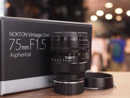 [ 全套有盒 ]  極新 Voigtlander Nokton Vintage Line 75mm F1.5 Aspherical VM 先到先得 / 75 / 75 1.5