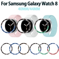Stainless Steel Bezel For Samsung galaxy watch 8 44MM 40MM Bezel Ring Styling Frame Protection Case 