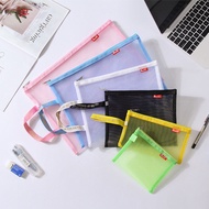 expanding file folder a4 zipper bag Bineng B4 A4 A4 A6 beg fail pasir nilon lapisan tunggal mudah al