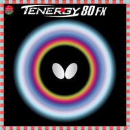 Butterfly Table Tennis Rubber Tenergy 80FX - Red & Black Options, Thickness Variations