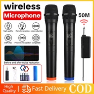 Wireless Microphone Wireless Karaoke Microphone Dynamic 50M Mikrofon Tanpa Wayar Wireless Mic Profes