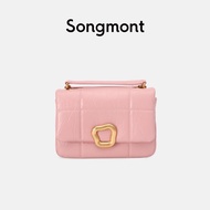 Songmont Chocolate Series Designers New Cowhide Crossbody Chain Soft Phone Small Square Bag