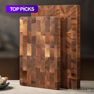 Wooden Cutting Board, 1 Count Durable Meat Cheese Fruit Vegetables Chopping Board for Meal Prep & Se