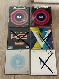 全新膠皮 套膠 正手 反手 乒乓球拍 乒乓球 膠皮 D09C D05 K2 天V 彩V 咒語Pro M 白金DNA M 海上明月海夫膨脹油Joola Tihbar NOT 紅雙喜 省狂 國狂 K3Pr