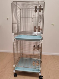 เรือนแมลงกินน้ำมันสแตนเลส 304 5 ชั้น สำหรับสุนัข แมว กระต่าย รูปทรงเรือนรูปตัว T ขนาดใหญ่ ความจุขนาด