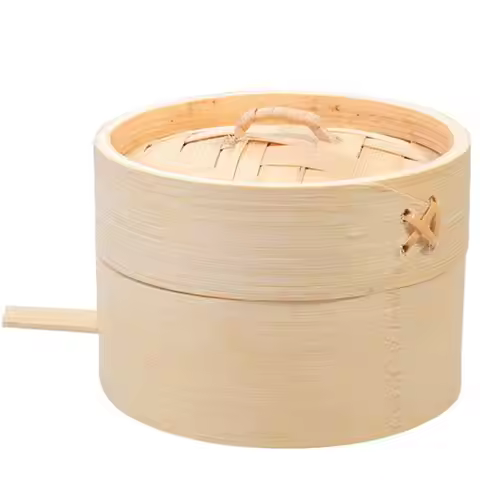 Steamer Chinese Wooden Basket Dumplings Bamboo for Dessert Cooking Accessories Round Steamed Rack