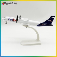 Mypink 1 Set 20cm Fedex ATR Airplane Model Airplane Toy Diecast Metal Alloy Collection Children Toys