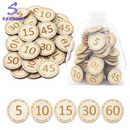 greatbuy666-For Classroom for Home 150 Pcs Wooden Screen Time Token with Storage Bag Behavior Incent