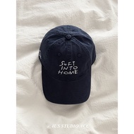 [Ready Stock] Lu Yuxiao Same Style Letter Embroidered Baseball Cap Female 2026 Spring New Style Soft