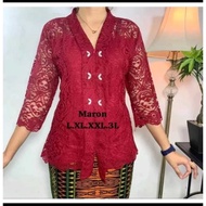 Ogeklana_Women's Kebaya Tops Made of Premium Brocade Material - Modern Kartini Kebaya - Elghana Broc