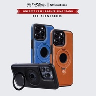 OneBest Case iphone 17 16 15 14 13 12 11 Plus Air/ Pro/ Pro Max Leather Original StandRing HA 104