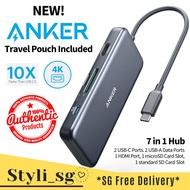 💯Authentic Anker PowerExpand+ 7-in-1 USB C Hub Dock Adapter, 4K HDMI, 100W Power Delivery, USB-C *3 Days Delivery*