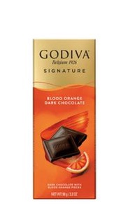 Godiva Signature Blood Orange Dark Chocolate/血橙黑朱古力 (90g)