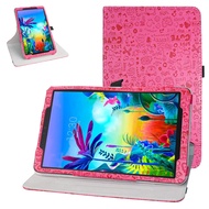 for LG G Pad 5 10.1 Rotating Case,360 Degree Rotary Stand with Cute Pattern Cover for LG G Pad 5 201