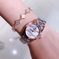 Full Color Tissot Women's Watch Fritillary Dial Shell Dial Flower Pointer Quartz Watch No Calendar Quartz Watch Women's Wrist Watch Women's Watch T112 HAILANG Series Women's Watch