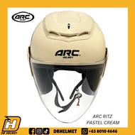 ARC Ritz Pastel Cream Helmet | Original ARC Helmet Singapore