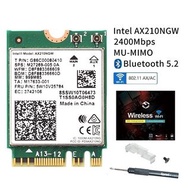 Intel WiFi 6E AX210 008版Wireless WiFi Card 802.11ax WiFi Bluetooth Card