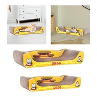 [szluzhen3gv] Cat Scratcher Cardboard Cat Scratch Bed Corrugated Cat Furniture Large Wide Furniture 