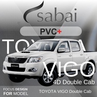 SABAI ผ้าคลุมรถยนต์ TOYOTA VIGO 4 ประตู 2012 Gen 7 เนื้อผ้า PVC อย่างหนา คุ้มค่า เอนกประสงค์ #ผ้าคลุ