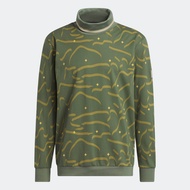 adidas Golf Adicross Long Sleeve Turtleneck Polo Shirt Men Turquoise IB1970