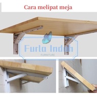 4060cm IMPORT laptop Table Wall Folding TV Rack - Black