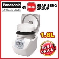 PANASONIC 1.8L 10Cups Micro-Computerized Rice Cooker - White / Brown Rice [Qoo10 Coupon Friendly]