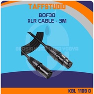 TaffSTUDIO BOF30 XLR M/F OFC Microphone Cable - 3M