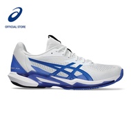 ASICS Men SOLUTION SPEED FF 3 Tennis Shoes in White/Tuna Blue