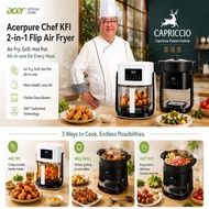 [New Launch] Acerpure KF1 | Acerpure Chef 2 in 1 Multifunctional Flip Air Fryer | White/Black
