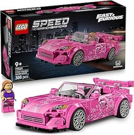 LEGO Speed Champions 2 Fast 2 Furious Honda S2000 77241 Pink Car Toy with Suki Character Minifigure,