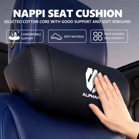 For Toyota Car Accessories Seat Headrest Auto Logo Neck Pillow Alphard Vellfire 2003-2011 2012 2013
