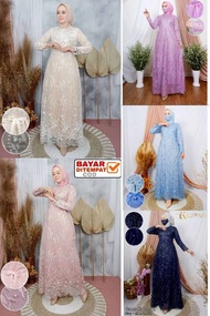 MAXI DRESS GAMIS ZAHRANI ( READY UKURAN ALLSIZE SAMPAI JUMBO SIZE 5XL ) / GAMIS JUMBO BAJU KONDANGAN