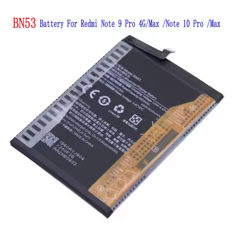 1x New High Qulity 5020mAh BN53 Battery For Redmi Note 9 Pro Max/ Redmi Note 9 Pro 4G Global /Redmi 